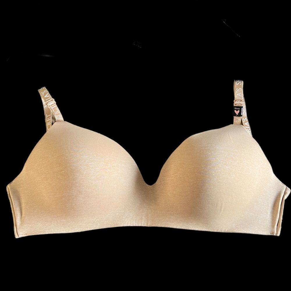 Victoria’s Secret Lightly Lined no-wire bra marled beige 32DDD - Picture 2 of 3